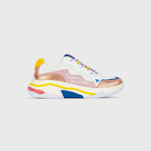 Onset - White Pink Yellow Blue - Woman-Onset-Asfvlt-Asfvlt Sneakers Sko Norge